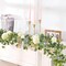 6.4 Ft Artificial Eucalyptus Garland with White Flowers & Butterfly